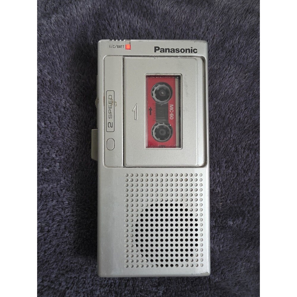 Vintage PANASONIC RN-120A Microcassette Recorder 2Speed Made Japan Powers On GuC